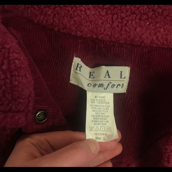 Vintage button fleece teddy jacket - Picture 3 of 3